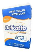 Papel Toalha Interfolhado 20x20 100% Celulose 2d 1000 Folhas