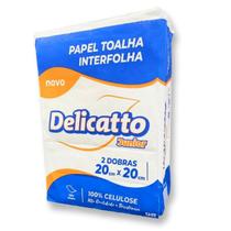 Papel Toalha Interfolhado 20x20 100% Celulose 2d 1000 Folhas