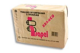 Papel Toalha Interfolhado 2D Branco Isapel 22X21Cm C/1000 folhas