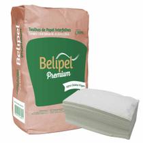 Papel Toalha Interfolhado Branco 20,5x23cm Premium / 1000fls / Belipel