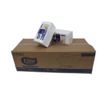 Papel Toalha Interfolhado Branco Folha Tripla Elite Caixa C/18 Pacotes 150 Folhas Cada 2700 Folhas 21x21