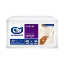 Papel Toalha Interfolhado Elite Folha Tripla com 150 Folhas Melhoramentos Papel Toalha Interfolhado Elite Folha Tripla com 150 Folhas Melhoramentos