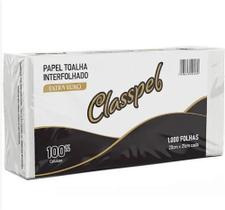 Papel Toalha Interfolhado EXTRA LUXO Classpel com 1.000 unidades Papel Toalha Interfolhado EXTRA LUXO Classpel com 1.000 unidades