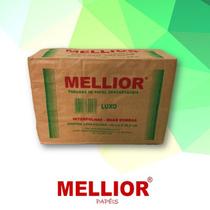 Papel toalha interfolhado luxo com 1000 folhas mellior 22cm x 20,5cm Papel toalha interfolhado luxo com 1000 folhas mellior 22cm x 20,5cm