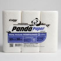 Papel Toalha Interfolhado Panda Paper Folha Simples