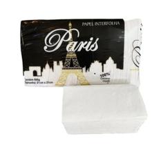 Papel Toalha Interfolhado Paris 20x21 kit com 1000 folhas