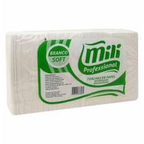 Papel Toalha Interfolhado Soft Branco 20X23cm / 1000Fls / Mili / 1000FLS / MILI