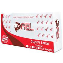 Papel Toalha Interfolhado Super Branco 1000un 19,5x19,5 Fiel