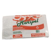 Papel toalha interfolhas 100% celulose c/ 1000 20x21cm - maripel