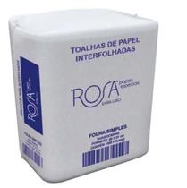 Papel Toalha Interfolhas Branco - Rosa Max