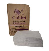 Papel toalha interfolhas - colibri - pct. c/800 fls