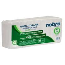 Papel Toalha Interfolhas Slim 20x20cm 1000 Folhas - Nobre Papel Toalha Interfolhas Slim 20x20cm 1000 Folhas - Nobre