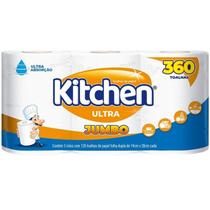Papel Toalha Kitchen Jumbo Folha Dupla Pack com 3 Unidades