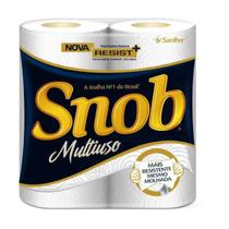 Papel toalha Multiuso folha dupla com 2 unidades - Snob