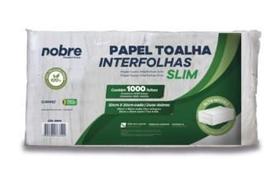 Papel Toalha NOBRE Interfolhado 100% Celulose 2 Dobras 20x20cm Fardo 1000 Folhas