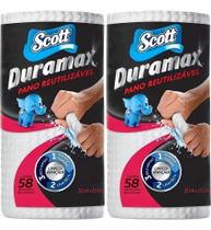 Papel Toalha Pano Reutilizavel Scott Duramax Com 2 Rolos