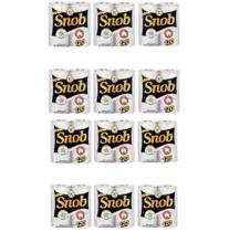 Papel Toalha Snob Folha Dupla 19X22cm - Kit com 12 pacotes.