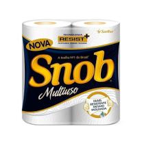 Papel Toalha Snob Folha Dupla 22x19cm Branco - 12 Embalagens com 2 unidades Papel Toalha Snob Folha Dupla 22x19cm Branco - 12 Embalagens com 2 unidades