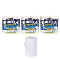 Papel Toalha Sorella Folha Dupla 55 Folhas 2u Kit 3