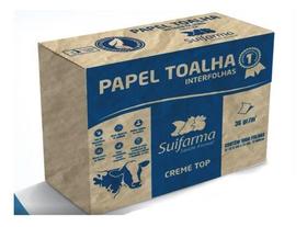 Papel Toalha Suifarma Creme Top 22,5x21cm C/ 100 Folhas Papel Toalha Suifarma Creme Top 22,5x21cm C/ 100 Folhas