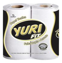 Papel Toalha Yuri Fit 2 Rolos 100 Folhas Dupla Absorção e Resistência Custo-Benefício Papel Toalha Yuri Fit 2 Rolos 100 Folhas Dupla Absorção e Resistência Custo-Benefício