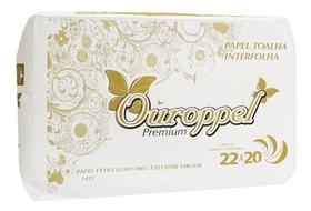 Papel Tolha Interfolha Extra Luxo 20x20 100%celulose C/1000