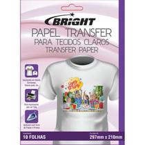 Papel Transfer A-4 Tecidos Claros