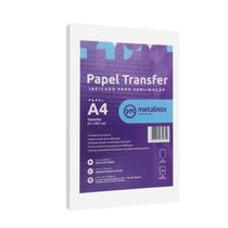 Papel Transfer A4 Sublimatico Metalnox Com 100 Folhas Branco Papel Transfer A4 Sublimatico Metalnox Com 100 Folhas Branco