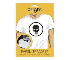 Papel Transfer A4 Tecidos Claros Bright Branco - 10 Folhas