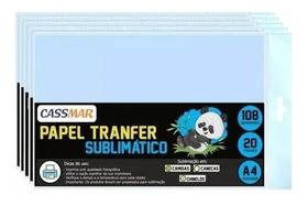 Papel Transfer Azul Sublimático A4 Cassmar 100 Folhas
