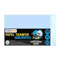 Papel Transfer Azul Sublimático A4 Cassmar 20 Folhas