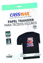 Papel Transfer Jato De Tinta A4 Tecidos Escuros 75g/m² 5 fls Cassmar