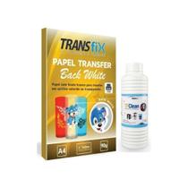 Papel Transfer Laser Back White Fundo Branco 90G + TF CLEAN - Transfix