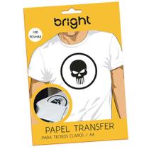 Papel Transfer para algodão A4 Tecidos Claros Bright 100 Fls