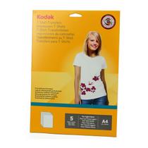 Papel Transfer para Camiseta Clara - 5 Folhas Kodak