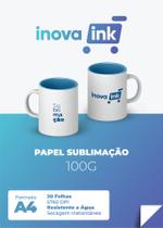 Papel Transfer Sublimático Fundo Azul A4 100 Gramas 20 Folhas Papel Transfer Sublimático Fundo Azul A4 100 Gramas 20 Folhas