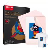 Papel Transfer Sublimático Jojo A4 100 Folha Fundo Rosa 100g