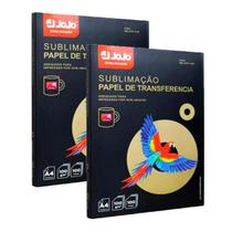Papel Transfer Sublimático Jojo A4 200 Folha Fundo Rosa 100g Papel Transfer Sublimático Jojo A4 200 Folha Fundo Rosa 100g