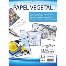 Papel Vegetal A4 60/65G 210X297MM - Caixa com 100 Unidades - Mares