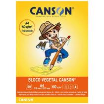 Papel vegetal liso A4 60g - com 50 folhas - Canson