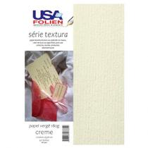 Papel vergê creme A4 180g com 50 folhas 7762 - Usa Folien