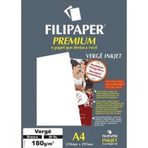 Papel Vergê Premium A4 180g com 20 Folhas 2507 - Filiperson