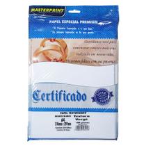 Papel Verge Texturizado A4 180g Fosco 50 folhas Masterprint