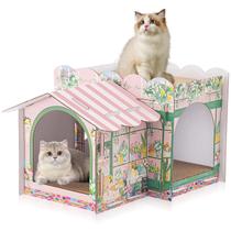 Papelão multinível Cat House Lineshading 45x27x30 cm