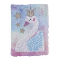 Papelaria fofa kawai diario caderno cisne pelucia Papelaria fofa kawai diario caderno cisne pelucia