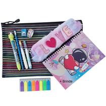 Papelaria Fofa Kawaii Cute: Kit 10 Produtos + Surpresa Papelaria Fofa Kawaii Cute: Kit 10 Produtos + Surpresa