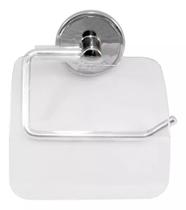 Papeleira Adesiva Cromo Com Tampa Papeleira Adesiva Cromo Com Tampa