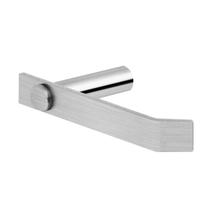 Papeleira Barra Modelo Patmos Aço Inox Prata Escovado