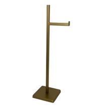 Papeleira Chão Rodinox Aço Inox 58cm 1 Suporte Dourado Fosco Papeleira Chão Rodinox Aço Inox 58cm 1 Suporte Dourado Fosco