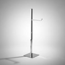 Papeleira De Chão Quadrada Simples Latão Cromada 4452 Papeleira De Chão Quadrada Simples Latão Cromada 4452